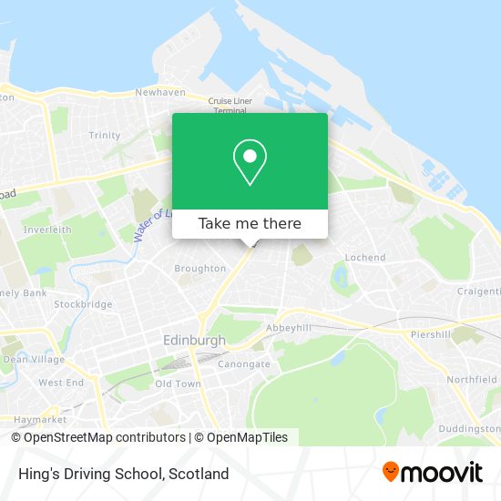 Hing's Driving School map