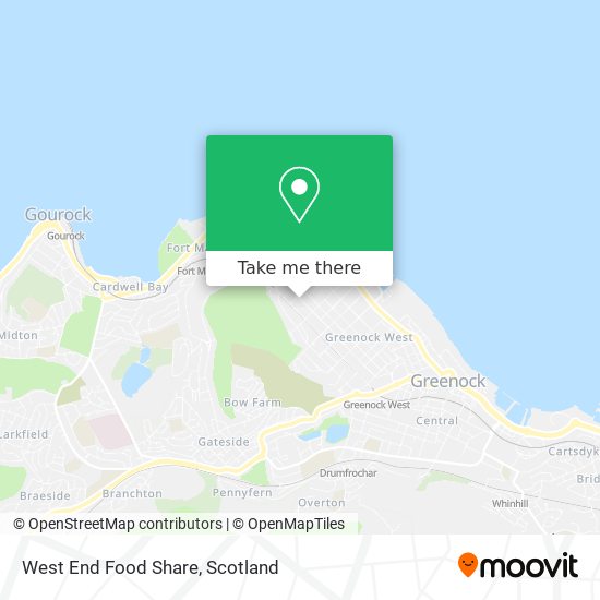 West End Food Share map