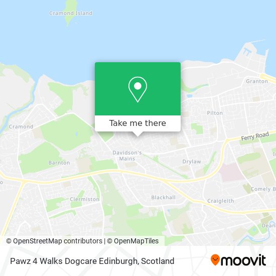 Pawz 4 Walks Dogcare Edinburgh map