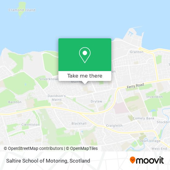 Saltire School of Motoring map