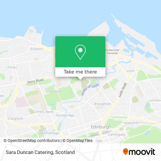 Sara Duncan Catering map