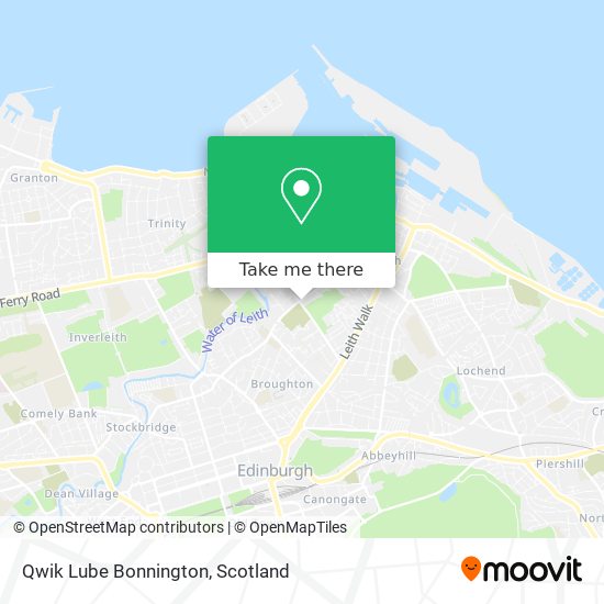 Qwik Lube Bonnington map