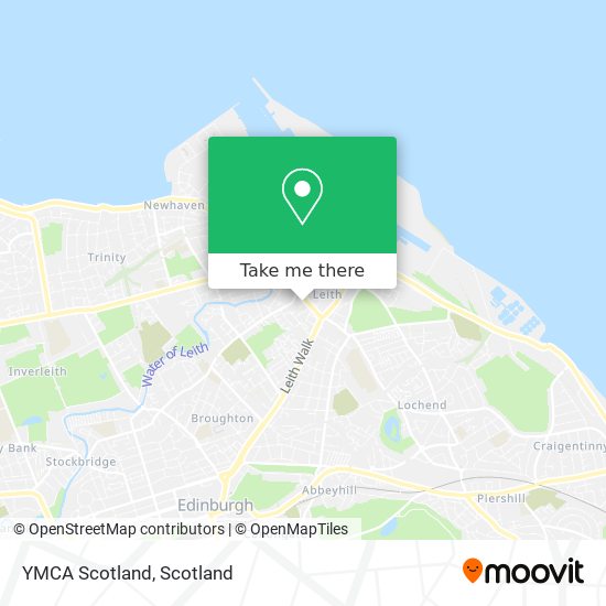 YMCA Scotland map