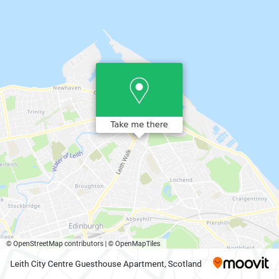 Leith City Centre Guesthouse Apartment map