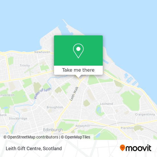 Leith Gift Centre map