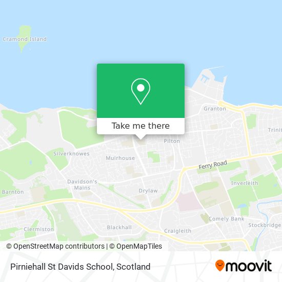 Pirniehall St Davids School map