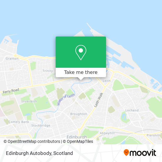 Edinburgh Autobody map