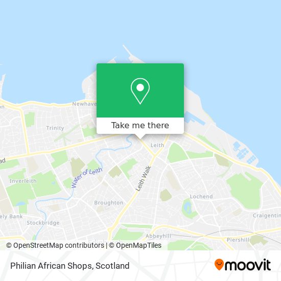 Philian African Shops map