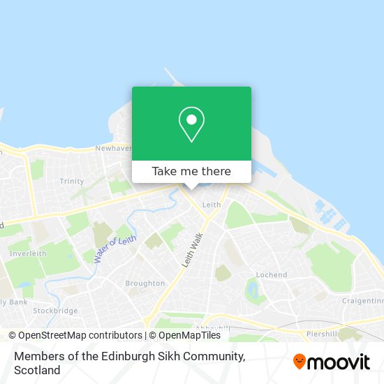 Members of the Edinburgh Sikh Community map