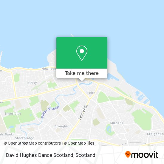 David Hughes Dance Scotland map