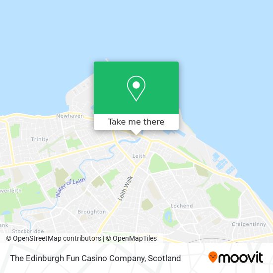 The Edinburgh Fun Casino Company map