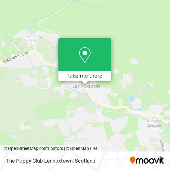 The Poppy Club Lennoxtown map