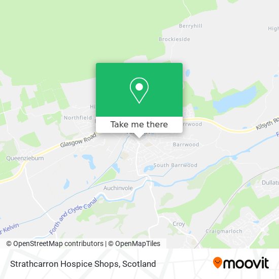 Strathcarron Hospice Shops map