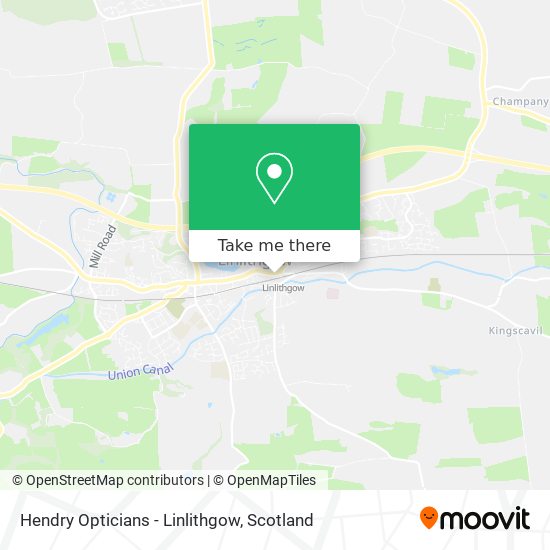 Hendry Opticians - Linlithgow map