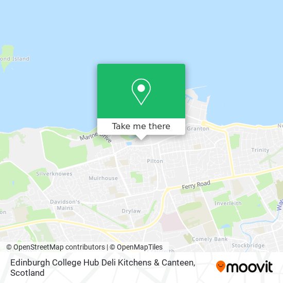 Edinburgh College Hub Deli Kitchens & Canteen map