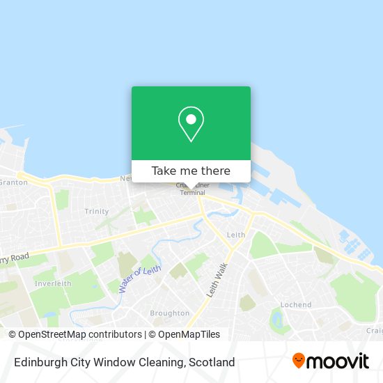 Edinburgh City Window Cleaning map