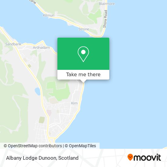 Albany Lodge Dunoon map