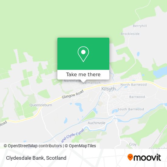 Clydesdale Bank map