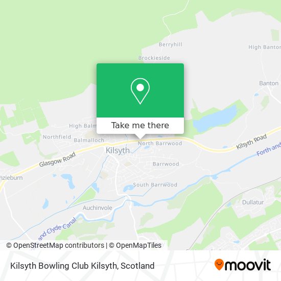 Kilsyth Bowling Club Kilsyth map