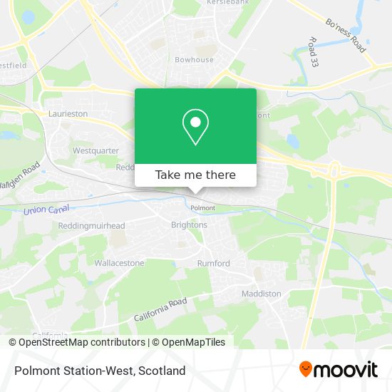 Polmont Station-West map