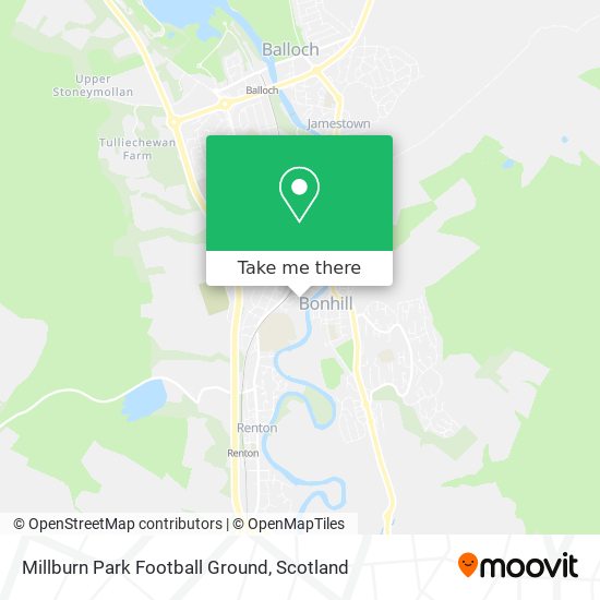 Millburn Park Football Ground map
