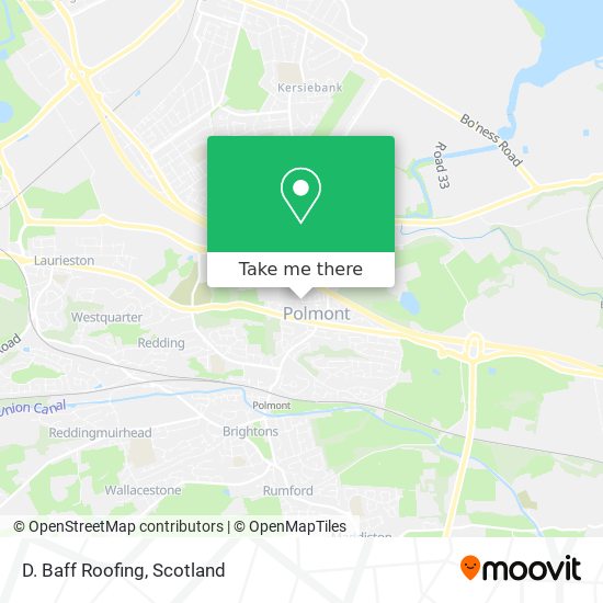 D. Baff Roofing map