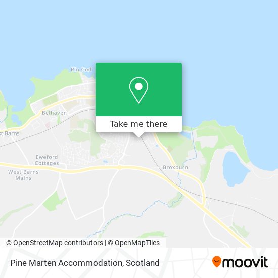 Pine Marten Accommodation map