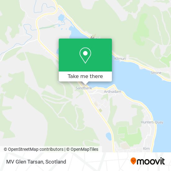 MV Glen Tarsan map