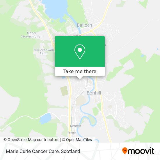 Marie Curie Cancer Care map