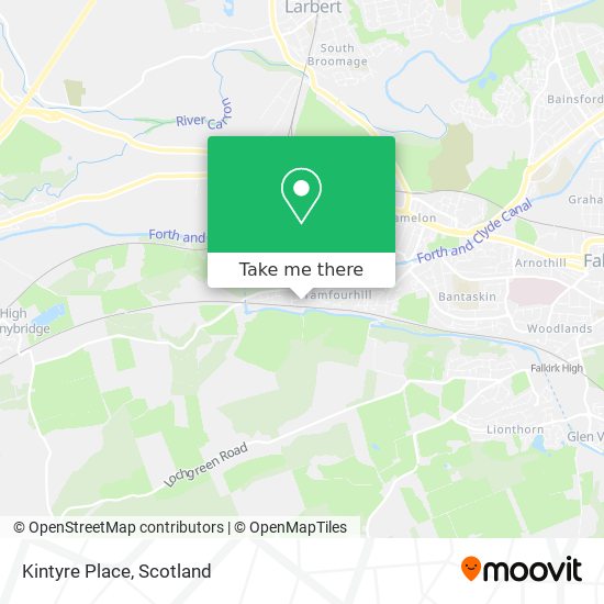 Kintyre Place map