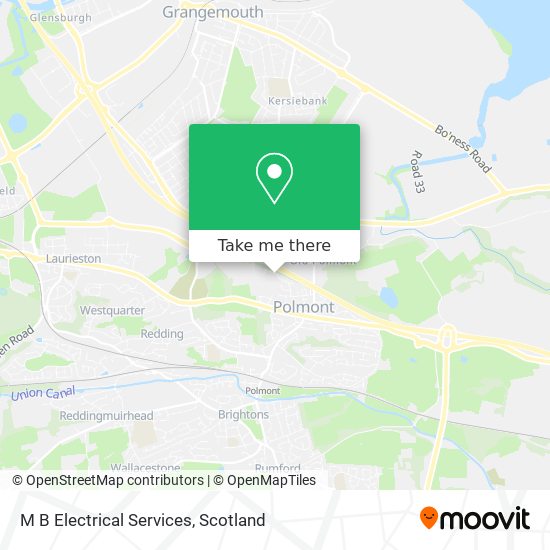 M B Electrical Services map