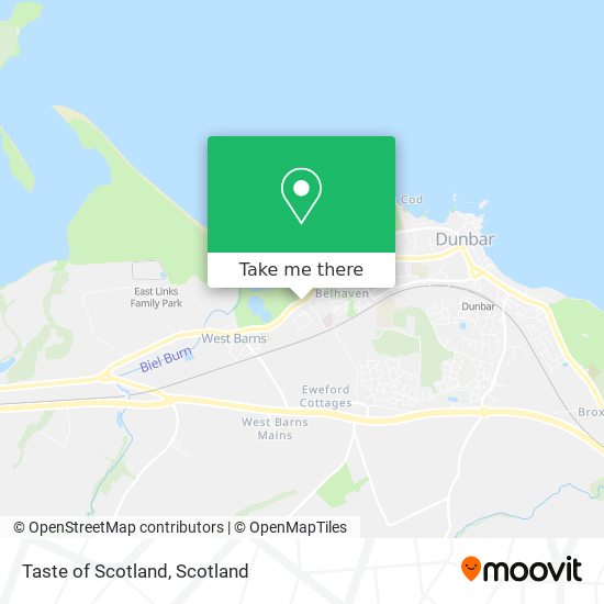 Taste of Scotland map
