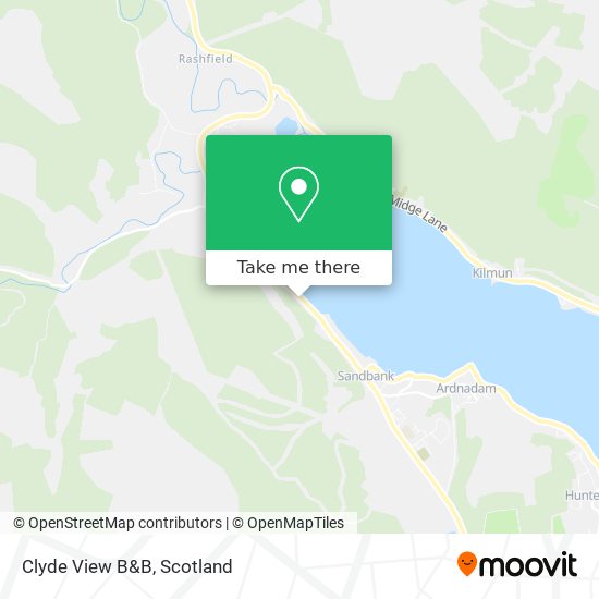 Clyde View B&B map