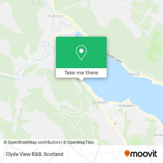 Clyde View B&B map