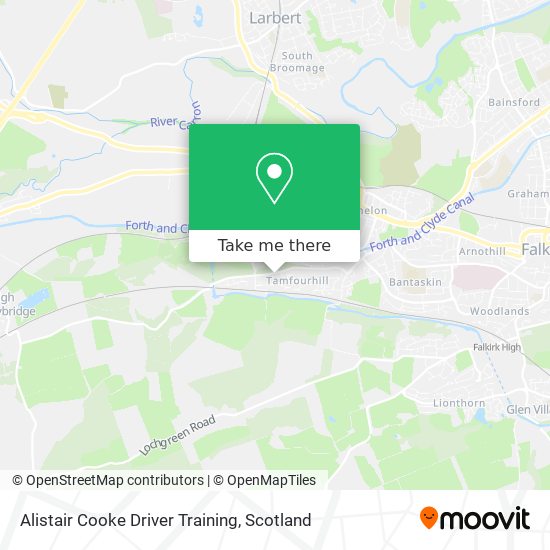 Alistair Cooke Driver Training map