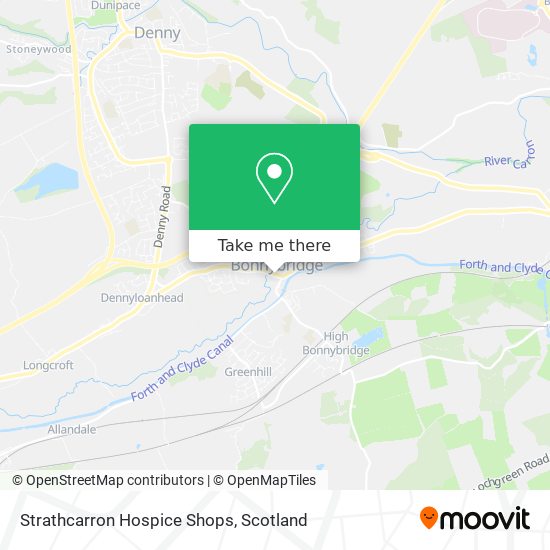 Strathcarron Hospice Shops map