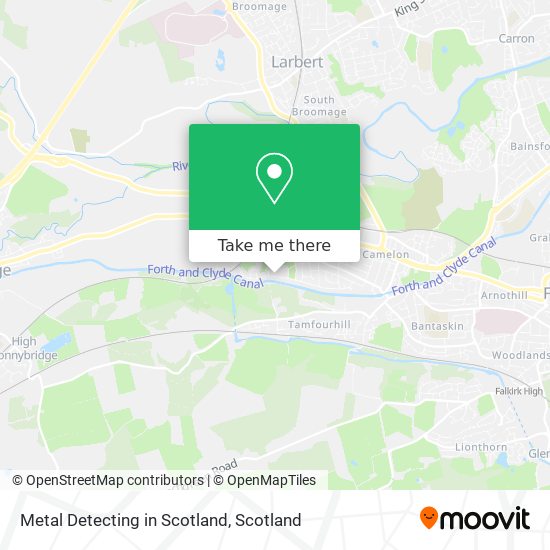 Metal Detecting in Scotland map