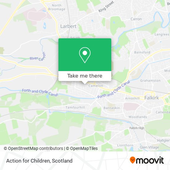 Action for Children map