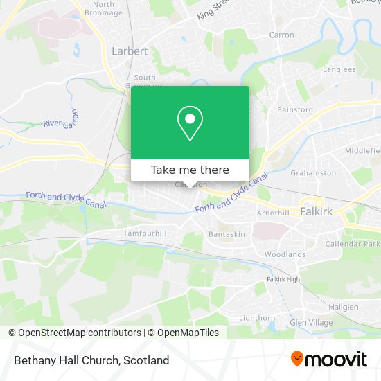 Bethany Hall Church map