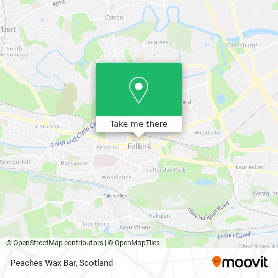 Peaches Wax Bar map
