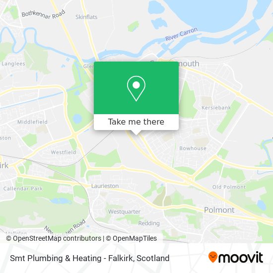 Smt Plumbing & Heating - Falkirk map