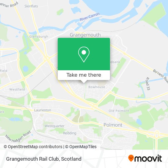 Grangemouth Rail Club map