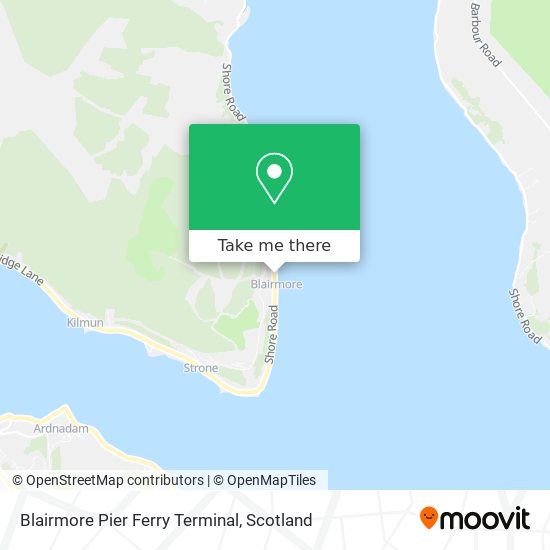 Blairmore Pier Ferry Terminal map