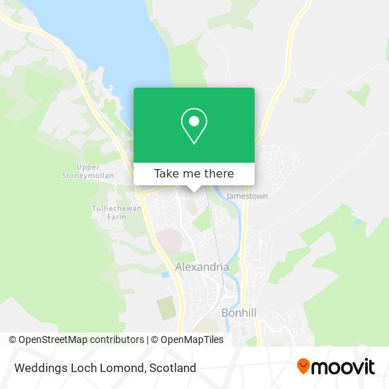 Weddings Loch Lomond map