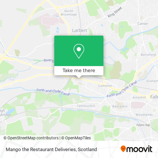 Mango the Restaurant Deliveries map