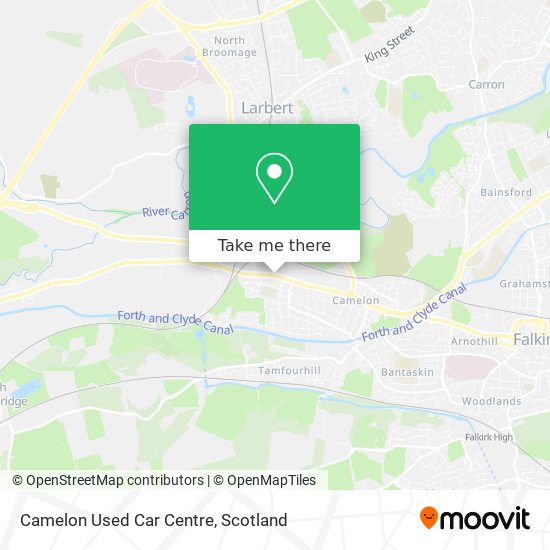 Camelon Used Car Centre map