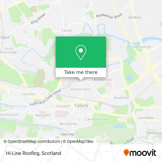 Hi-Line Roofing map