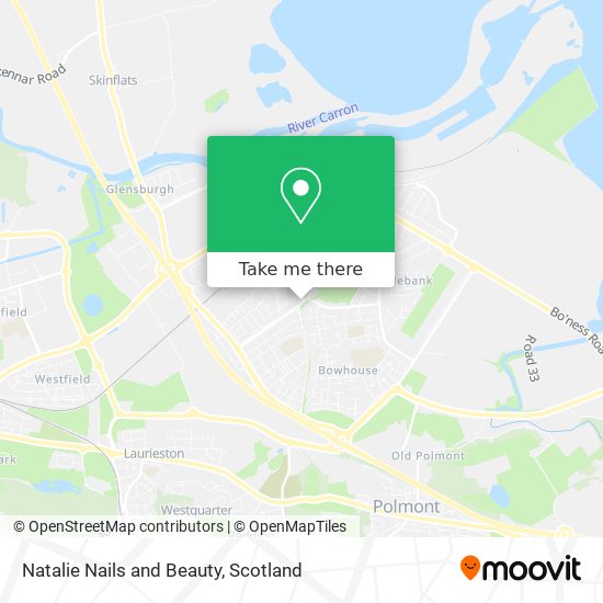 Natalie Nails and Beauty map