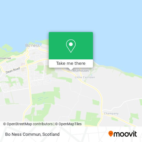 Bo Ness Commun map