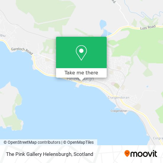 The Pink Gallery Helensburgh map